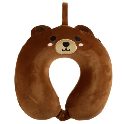 Bear Relaxeazzz Plush Memory Foam Travel Pillow CUSH239
