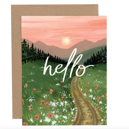 Alpine Summer Hello Greeting Card