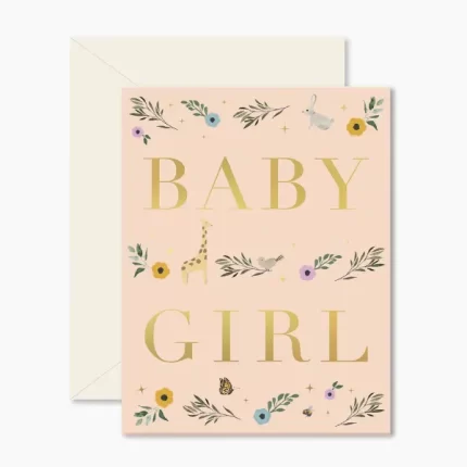 Baby Girl Storybook Greeting Card
