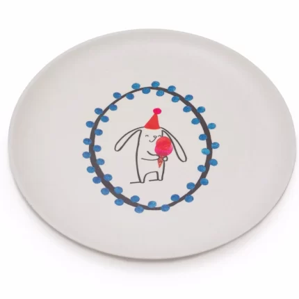 fable new york ice cream bunny plate