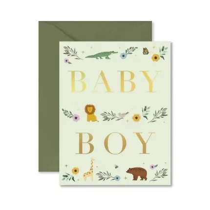 Baby Boy Storybook Greeting Card