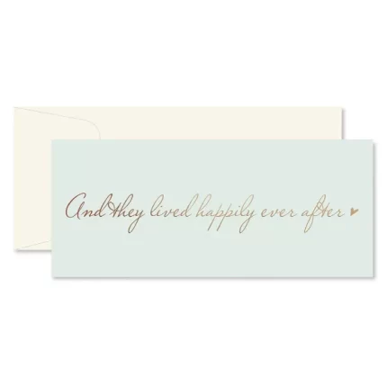 And They Lived Happily Ever After Wedding Card