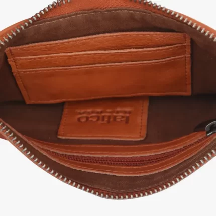 Amal Wristlet/Clutch in Cognac